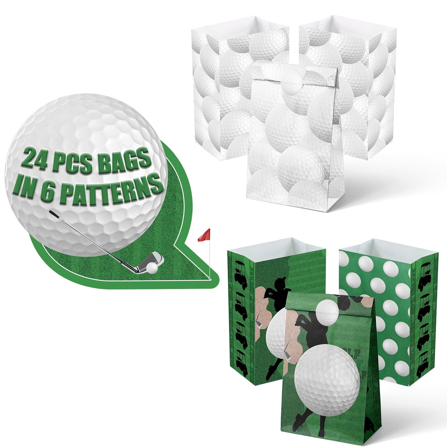 Outego 24 Golf Party Favor Bags Golf Goodie Bags Golf Party Favors For Kids Golf Birthday Party Supplies