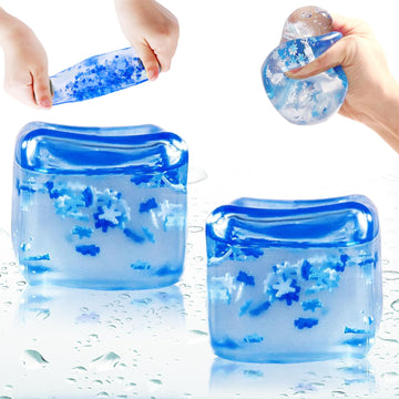 Rytopt 2 Pcs Stress Balls For Kids And Adults, Stress Cube Fidget Toys, Sensory Toys, Enhanced Grip Strength Squeeze Toys, Squar