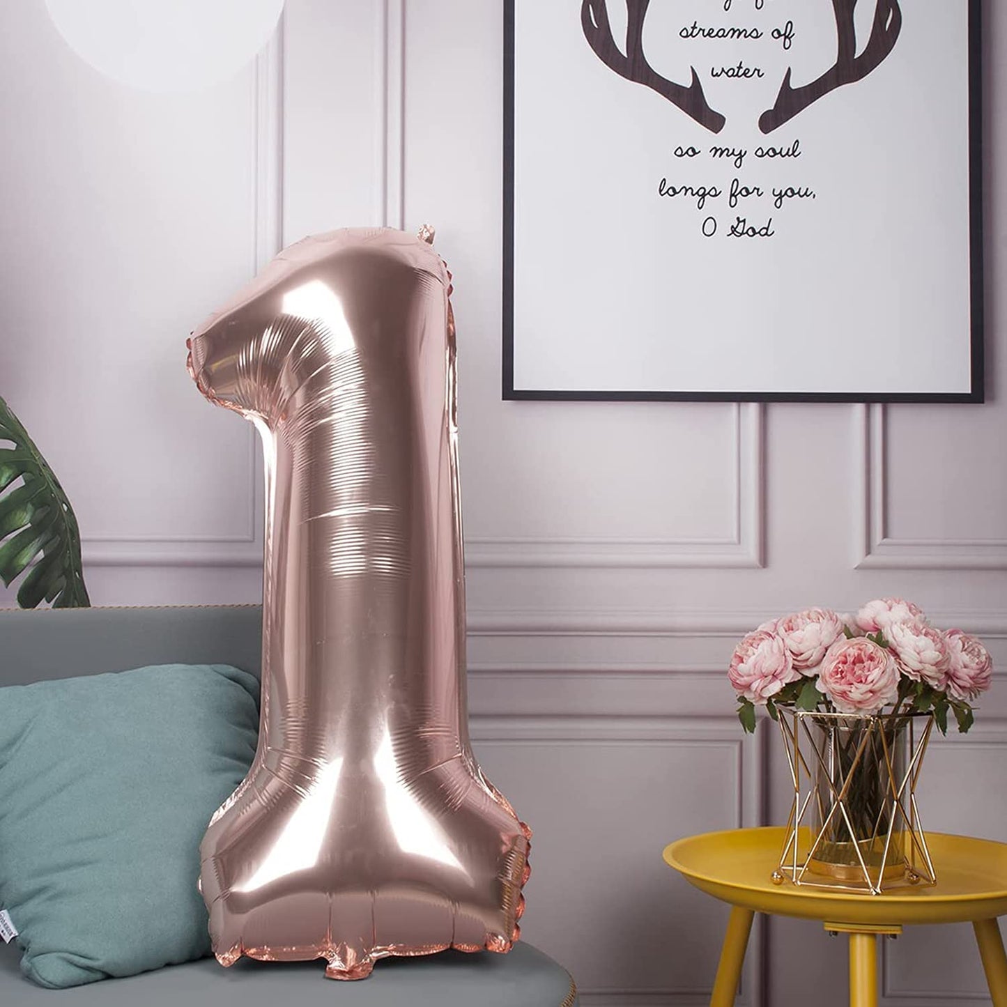 Colorful Elves Rose Gold 18 Number Balloons Big Giant Jumbo Large Number 18 Foil Mylar Balloons For Girl 18Th Birthday Party Dec