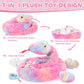 Maogolan Giant Snake Stuffed Animal, Realistic Large Mommy With 3 Babies & 3 Eggs Snakes Plush Toy, 79'' Long Rainbow Boa Constrictor Gift For Boys Girls Kids