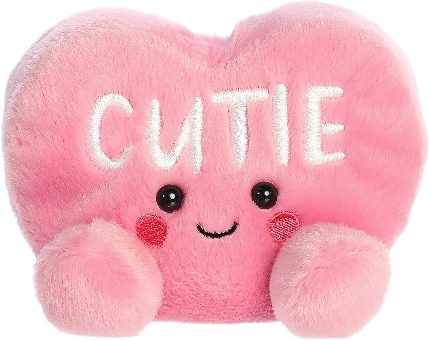Aurora Palm Pals Valentine Heart 5'' Plush 2 Piece Bundle, Kinsley Kisses And Cutie Candy Heart