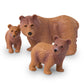Terra By Battat – 4 Pcs Brown Bear Family Set – Realistic Plastic Animal Figurines – Zoo Animal Toys For Kids And Toddlers 3+