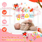 Car Seat Toys, Cute Deer Car Seat Toys For Babies 0-6 Months Boy, Stroller Toys With Crinkle, Teether, Music Box, Rattle, Bb Squ