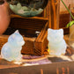 Duqguho Cat Decor Opal Cat Crystal Figurines Crystals Gifts For Cat Lovers Men Women Lucky Cute Cat Statue For Room Desk Decor 1