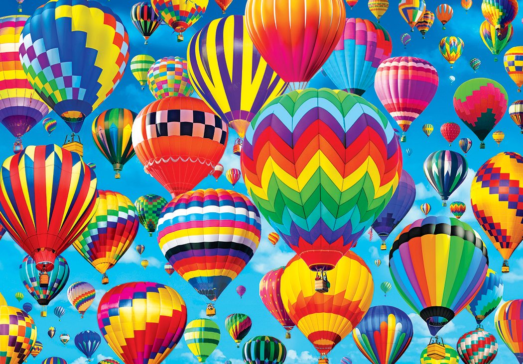 KODAK PREMIUM PUZZLES 1500 Piece Jigsaw Puzzle - RoseArt Balloons in Flight - Colorful Paper Puzzle for Adults