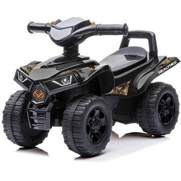 Best Ride On Cars Realtree Officially Licensed Black Quad Push Car for Toddlers 18-36 Months | Foot-to-Floor Ride-On with Horn S