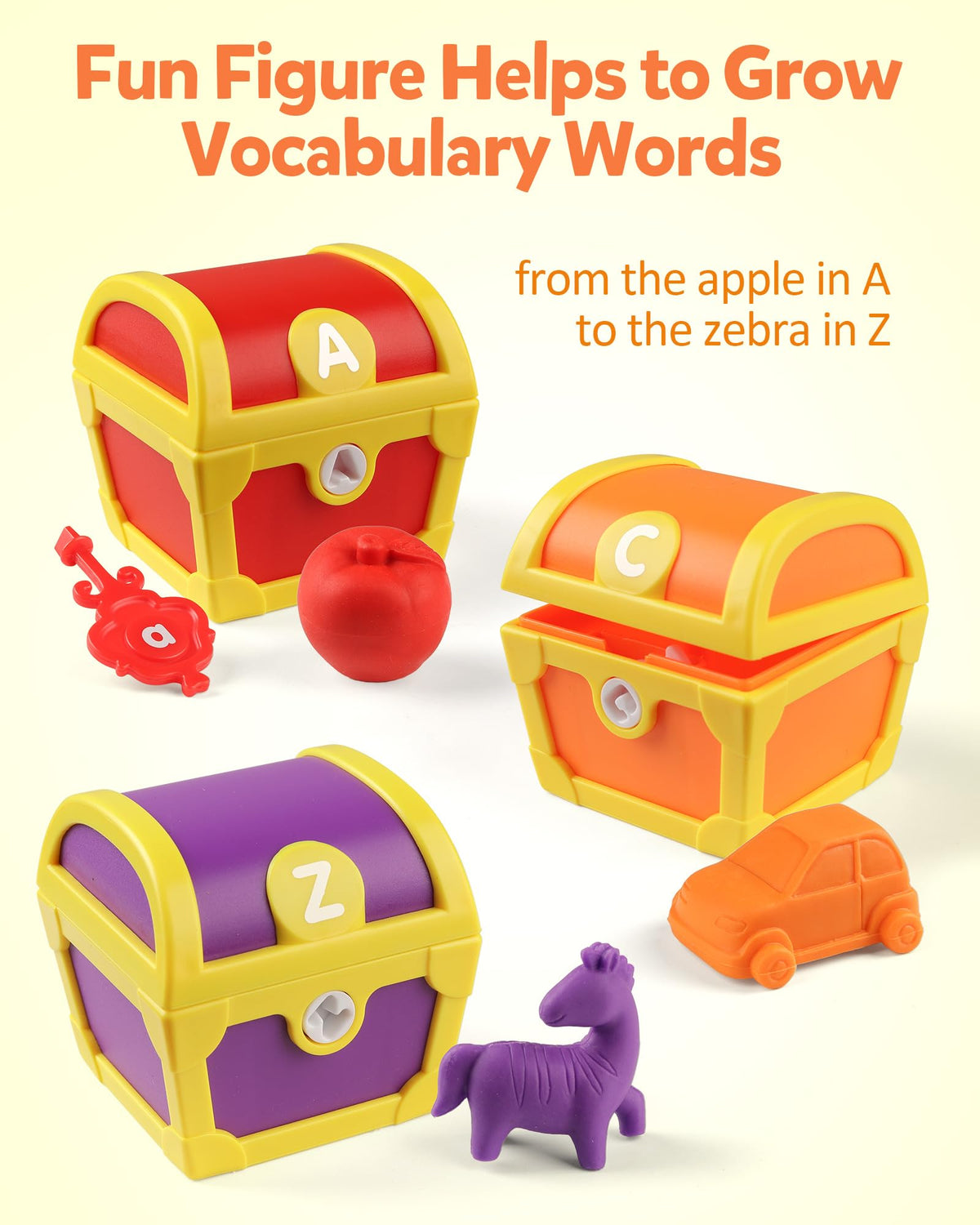 Coogam Alphabet Learning Toys For Toddlers, 26Pcs Surprise Letters ...