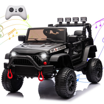 OKYBABY 24V Kids Ride On Jeep Car, 400W Motor Ride On Toys w/Parents Remote Control, Electric Car for Kids with Four-Wheel Suspe