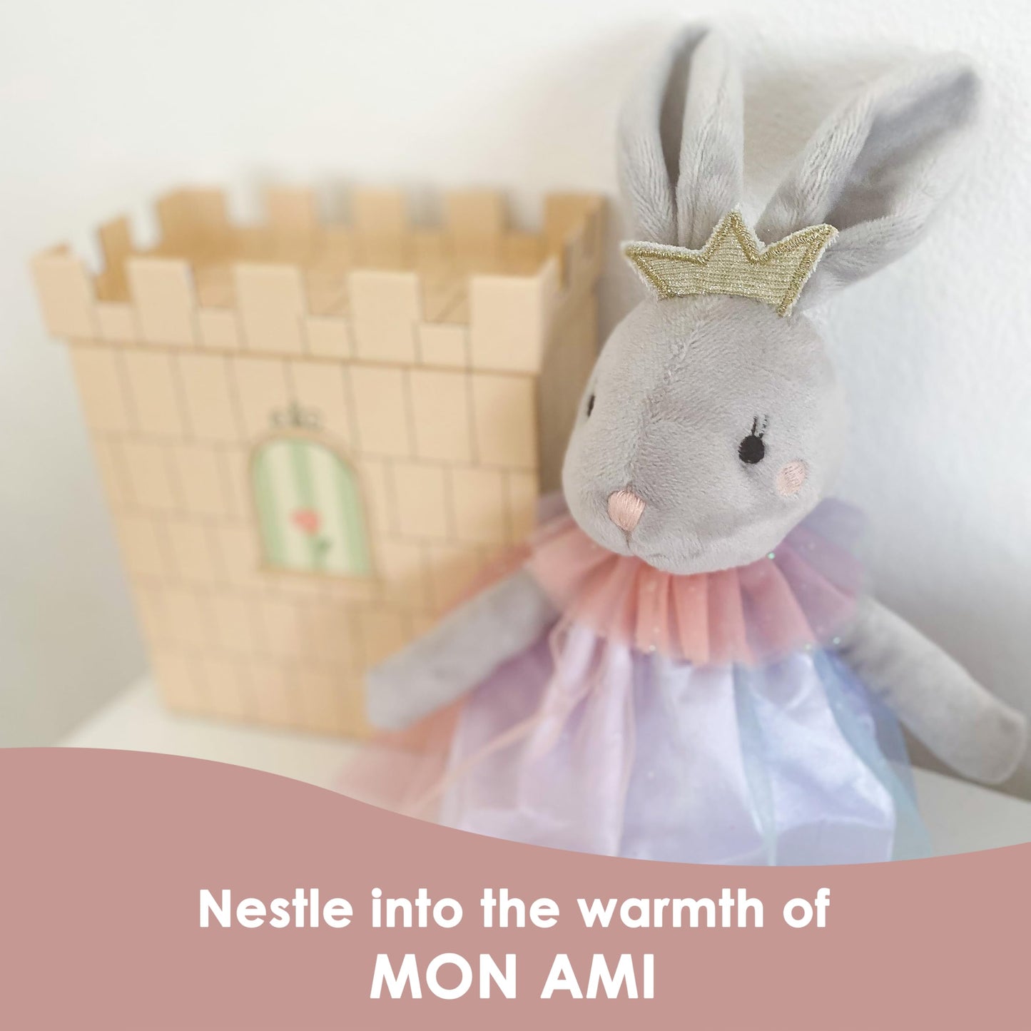 Mon Ami Skyla The Bunny Stuffed Doll - 12'', Soft & Cuddly Plush Animal Doll, Use As Toy Or Room D  Cor, Easter For Kids Of All