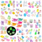 U-Zimikee 150 Pcs Luminous Mini Resin Animals Miniature Animals Figurines Tiny Little Animals Glow In Dark Small Animal Figures
