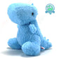 VANLINNY NEW Blue Dinosaur Plush Toy, 9" Soft Cotton Stuffed Animal, Trex for Kids, Perfect Baby Shower & Birthday Gift