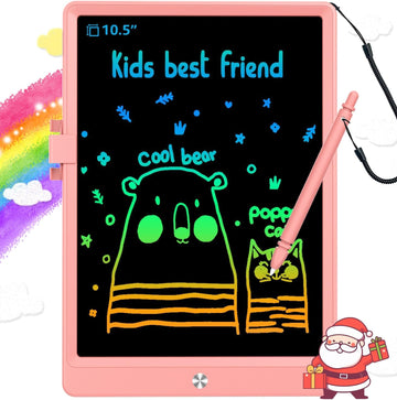Lcd Writing Tablet Doodle Board,10.5 Inch Colorful Electronic Drawing Pads,Travel Gifts For Kids Ages 3 4 5 6 7 8 Year Old Girls