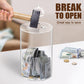 Hicocool Clear Piggy Bank, Acrylic Piggy Bank For Adults Must Break To Open, Unopenable Money Saving Box For Boys Girls Birthday Gift (10' H X 6' D)