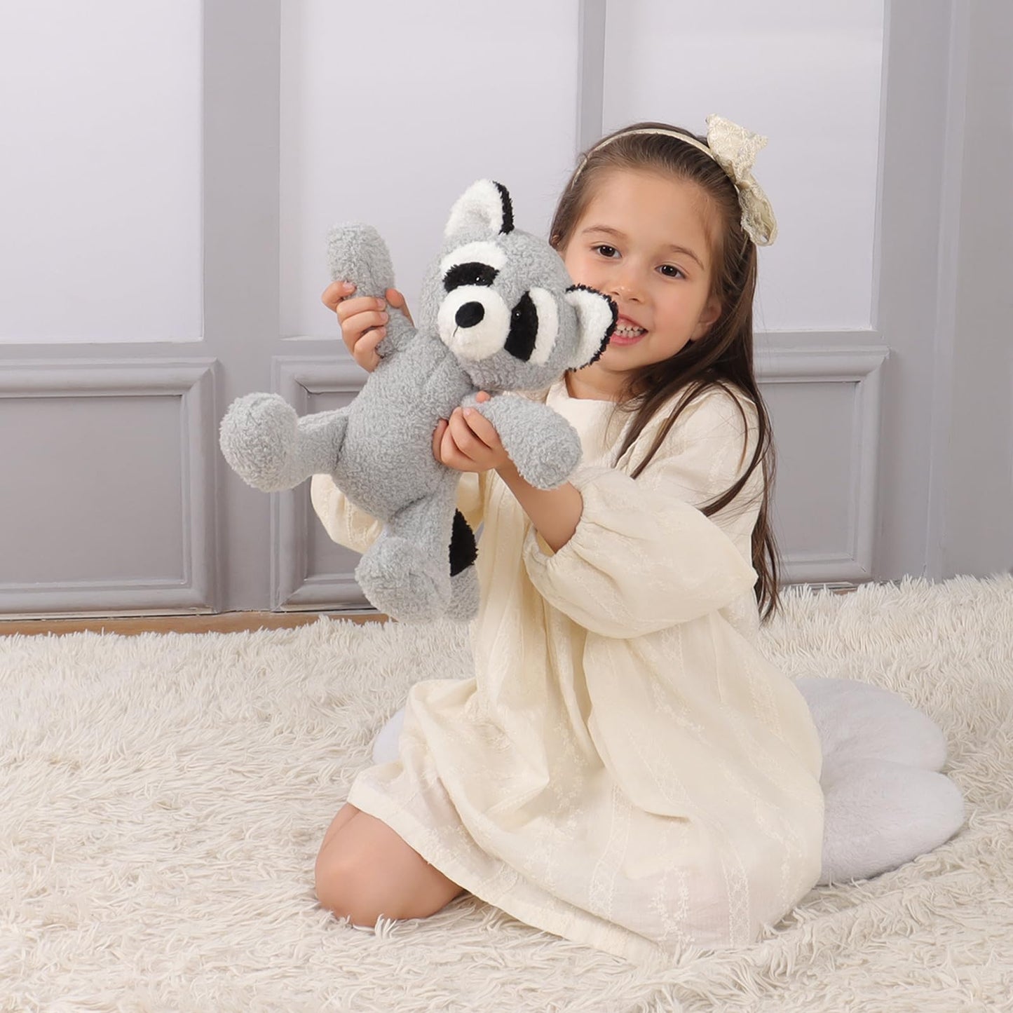 Apricot Lamb Toys Plush Velvet Raccoon Stuffed Animal Soft Cuddly Perfect For Child (Velvet Raccoon,10 Inches)