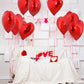 TONIFUL 30Pcs 18 Inch Red Heart Balloons Valentines Day Heart Shape Foil Mylar Balloons Decoration for Romantic Valentines Day