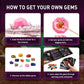 Byncceh Gemstones Dig Kit - Dig It Up 12 Real Gemstone And Crystal For Kids Gems Digging Kit Mineral & Rock Collection For Kids