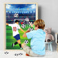 Pin The Soccer On The Goal Kids Party Games Soccer Birthday Games For Boys Soccer Birthday Party Supplies Decorations, Large Soccer Game Poster With 36 Soccer Stickers Classroom Soccer Party Favors
