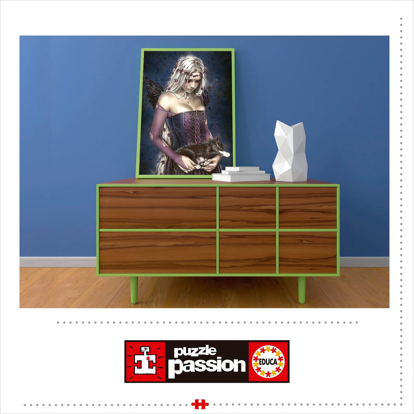 Educa 1000 Piece Puzzle - Angel of The Death by Victoria Francés, Cardboard, Model 19027