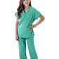 Natural Uniforms Childrens Scrub Set-Soft Touch-Role Play Costume Set (Surgical Green, 5/6)