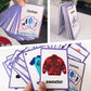 34PCS/Set Clothes Kids Gifts English Flash Cards Pocket Card Educational Learning Baby Toys for Children Pre-Kindergarten