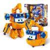 Super Wings Transformer Toys - 5-in-1 Marty Airplane Rescue Bots - Orange - Action Figures for Kids Ages 3-7 - Model YW780234