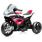 Kiddokidz Licensed BMW Kids Motorcycle - 12V Motorcycle Ride On Toy for Kids Ages 3-5 Years  3-Wheel Electric Motorcycle with Reverse  Headlight  Horn  Music(Red)