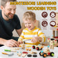 Lehoo Castle Kids Tool Set - Wooden Construction Toys for Ages 3-5, Standard Size, Blue, Model TT-004, STEM Learning Gift