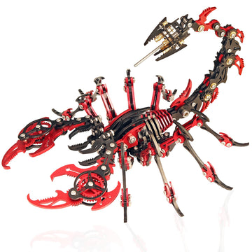 YUEZUDPO 3D Metal Puzzles for Adults, Scorpion 3D Metal Model Kit to Build DIY Colorful 3D Puzzle Ornaments for Adults, Teens Bi