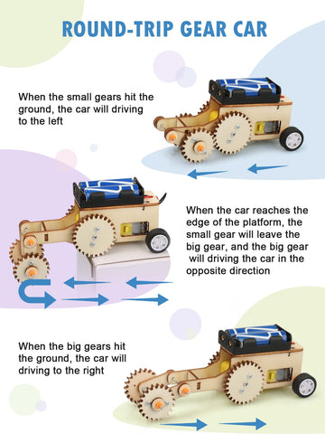 5 In 1 Stem Model Car Kits, Stem Projects For Kids, Toys For Boys Age 8-12, 3D Wooden Puzzles, Educational Science Building Kit, Christmas Birthday Gifts For 8 9 10 11 12 Year Old Boys And Girls