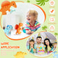 Silipull 12 Pcs Adopt A Dinosaur Party Favors, 6 Small Dinosaur Stuffed Animals Plush Toys Dino Plushies With 6 Mini Dino Egg Ba
