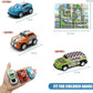 Mostop 100 PCS Mini Pull Back Car Set, Pull Back Racing Vehicles for Kids Toddlers, Kids Party Favors Car Pack Toy with Storage