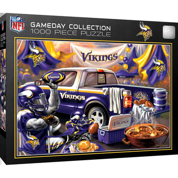 Masterpieces 1000 Piece Jigsaw Puzzle For Adults - Nfl Minnesota Vikings Gameday - 19.25'X26.75'