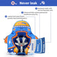 Free Swimming Baby Swimbobo Baby Float - Non-Inflatable, Soft Fabric, Large, Blue Spaceship, Model K7912PRO