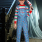 Besserbay Halloween Kid Girls Scary Blue Clothes Horror Killer Doll Front Pocket Overalls With Striped Tee 12 Years