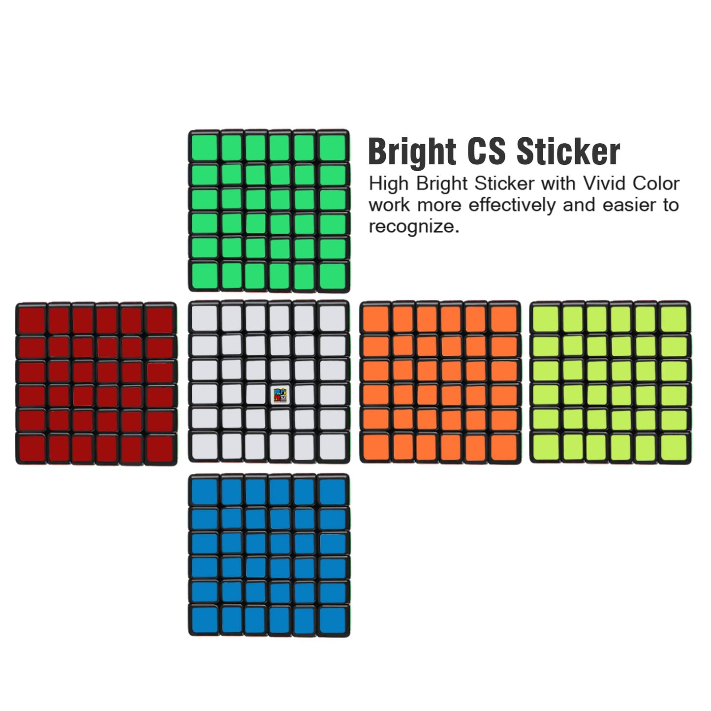 D-Fantix Cubing Classroom Meilong 6X6 Speed Cube 6X6X6 Magic Cube Puzzle Toy Black
