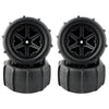 Gdool 1:14 Paddles Buggy Tires Hex 12Mm Wheels For Snow Sand 1:14 14301 14302 H14Mk Jc14Ep Hp141S Hp141 14209 14210 Rc Car(4 Pie