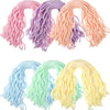 Civaner 6 Pieces Sensory Spaghetti Stretchy Toy Stretchy Pasta Toy Ramen Fidget Strings For Carnival Prizes Easter Party Gifts Stress Relieve Early Education Birthday(Macaron Color)