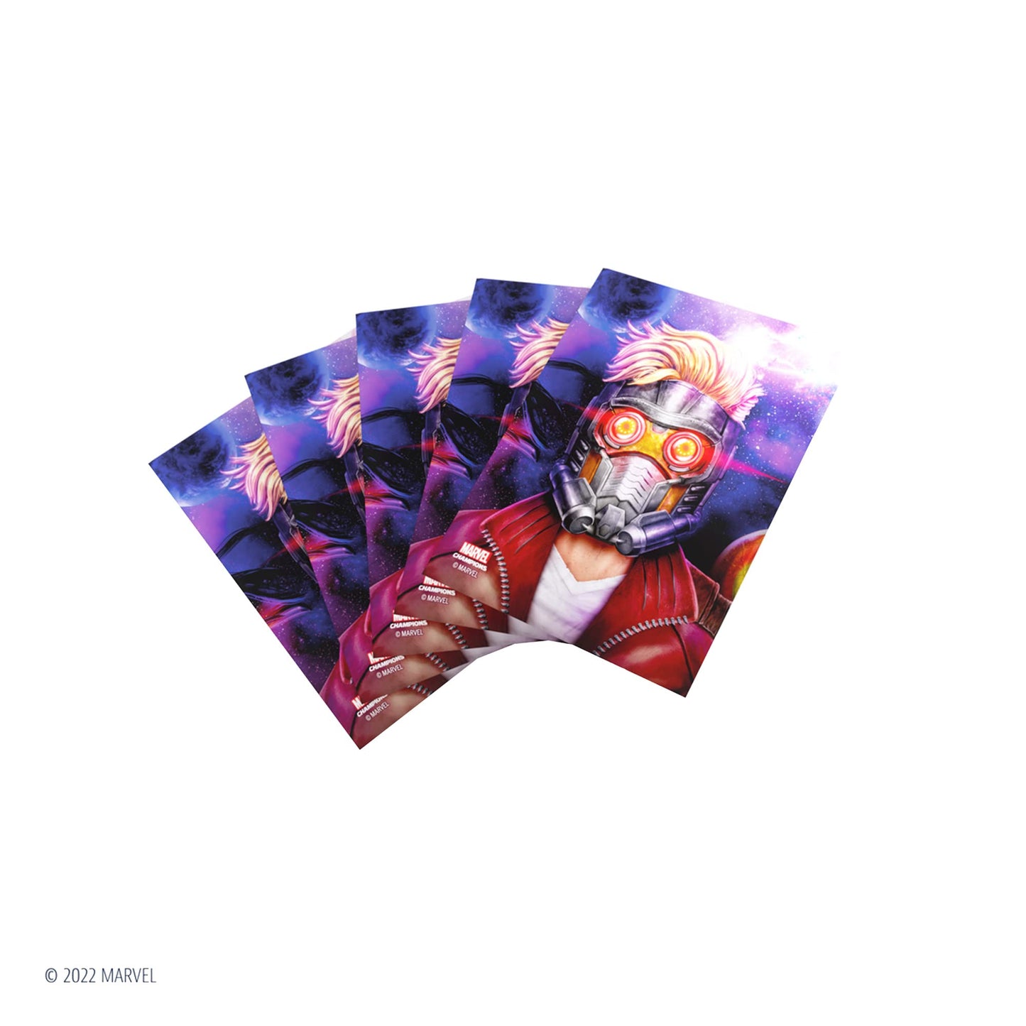 Gamegenic Marvel Champions The Card Game Official Star-Lord Fine Art Sleeves Pack Of 50 Art Sleeves And 1 Clear Sleeve Card Game Holder Use With Tcg And Lcg Games Made By Fantasy Flight Games
