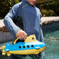 Green Toys Submarine In Yellow & Blue - Bpa Free, Phthalate Free, Bath Toy With Spinning Rear Propeller. Safe Toys For Toddlers,