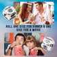 Luck Lab Date Decider Dice - Date Night Dice With Velvet Storage Bag (Dinner & A Movie Decider Dice)