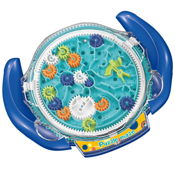 JRD&BS WINL The Ultimate Mind Puzzles for Ages 8-10 Challenge 3D Maze Game Brain Teaser Puzzles Toys for Children Teens and mature-themed Fun Travel Game for Kids Toys Labyrinth Game Marble Maze (Blue)