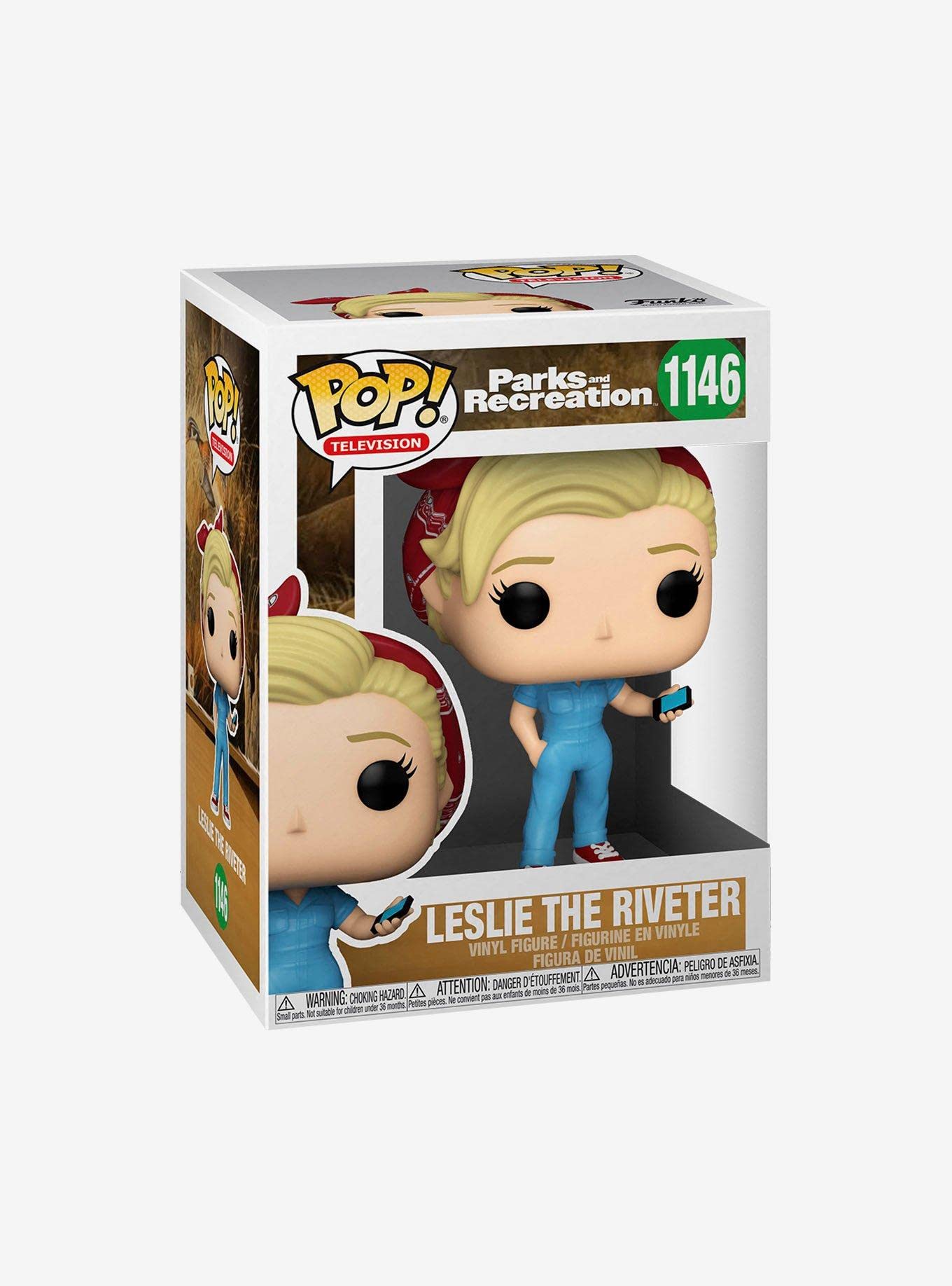 Funko Pop Tv: Parks And Rec - Leslie The Riveter, Multicolor (56170)