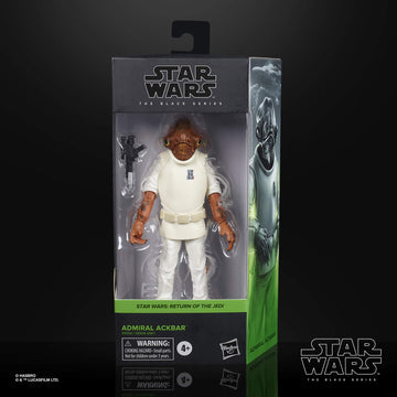 STAR WARS The Black Series Admiral Ackbar 6-Inch Action Figure, Kids 4+, E9356, Black