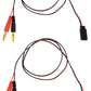 Apex RC Products Futaba Style Receiver Plug -> 4mm Banana Plug Charge Lead - 2 Pack #1420