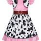 Eledobby Cowgirls Dress Girls Toddler Halloween Costume Princess Dress Up Christmas Birthday Gift Party Clothes
