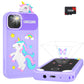 Kids Smart Phone for Girls with Holographic Pyramid, Christmas Birthday Gifts for Age 3-10 Kids Toys Cell Phone, 2.8'' Touchscre
