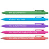 Jxueych 5pcs Sassy AF Aggressive Compliment Pens | Stop Boring Pens | Hilarious Office Prank Gifts for Colleagues  Friends  or Secret Santa