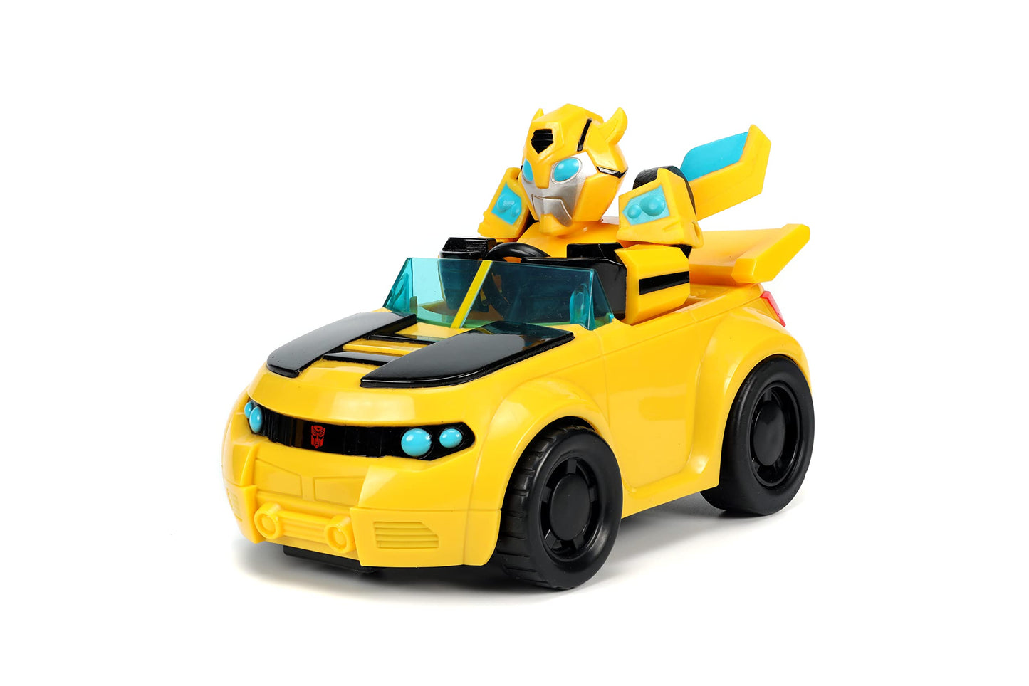Jada Toys Transformers Rescue Bots Academy Bumblebee RC Car - Plastic, Radio Control, Model 30853, Perfect for Kids and Adults