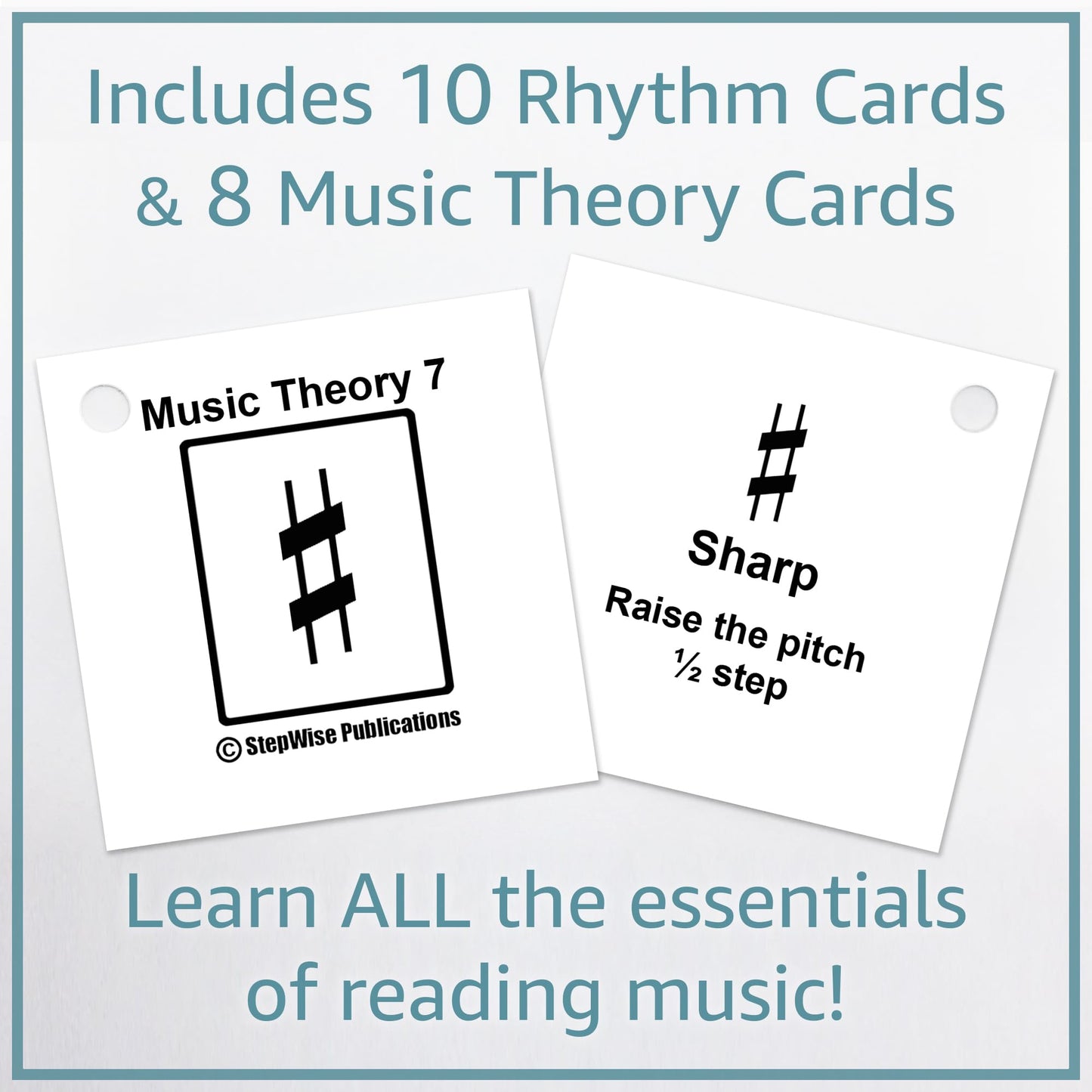 Stepwise Publications Music Flash Cards: Learning Games With Notes, Instrument Fingerings, & Music Theory (Trombone)