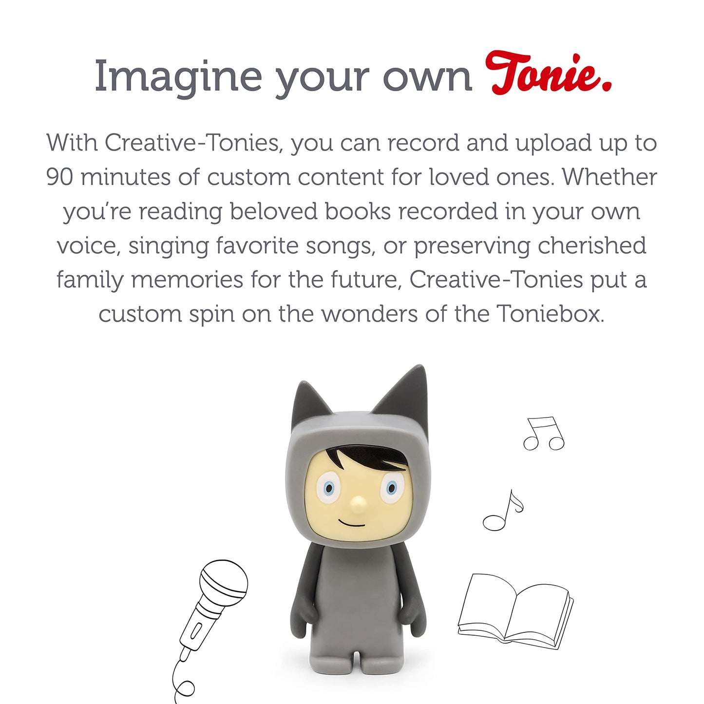 Tonies Creative Audio Character - Gray/Light